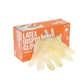 Latex Low Powder Exam Gloves - Extra Large (100 Gloves Per Box)